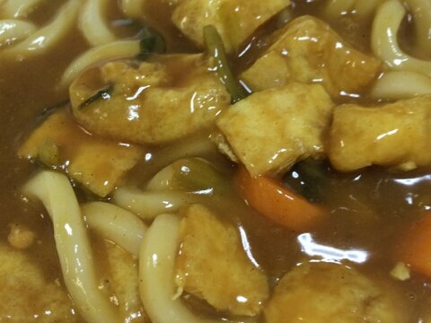 余ったカレーと麺つゆで☆カレーうどん